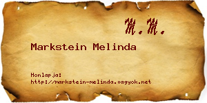 Markstein Melinda névjegykártya